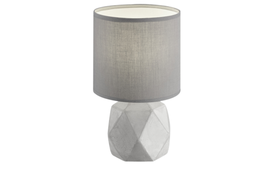 Trio Lighting Trio PIKE tafellamp | E14 Fitting | beton kleur met titaan | Ø 16 cm | IP20 | excl. 1x E14 | max. 40W