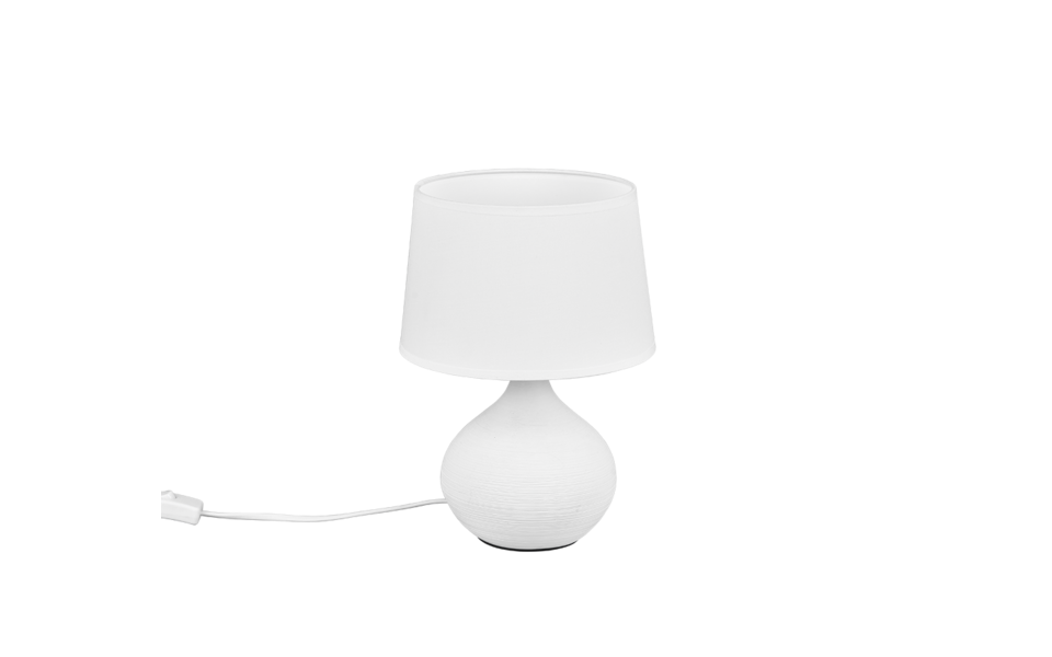 Trio Lighting Trio MARTIN tafellamp | E14 Fitting | wit | Ø 20 cm | IP20 | excl. 1x E14 | max. 40W