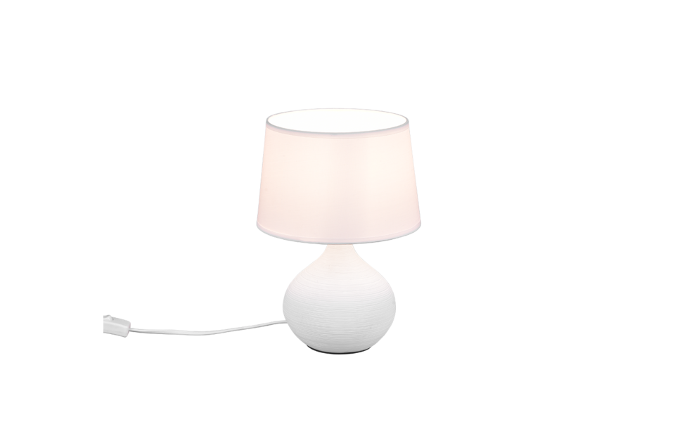 Trio Lighting Trio MARTIN table lamp | 1x E14 max 40W | white | Ø 20 cm | 29 cm
