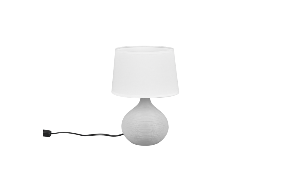 Trio Lighting Trio MARTIN tafellamp | E14 Fitting | cappuccino met wit | Ø 20 cm | IP20 | excl. 1x E14 | max. 40W