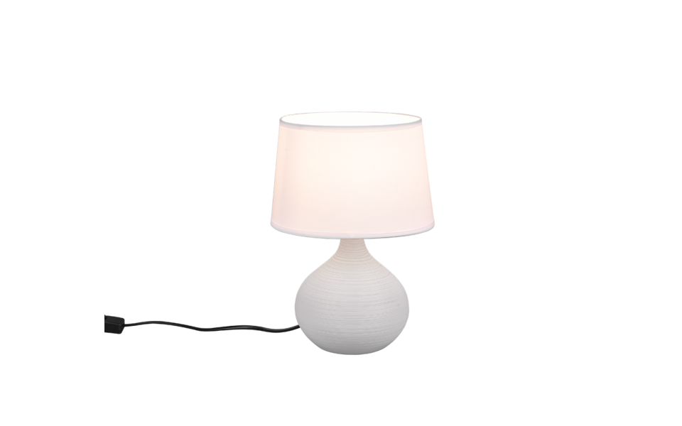Trio Lighting Trio MARTIN tafellamp | E14 Fitting | cappuccino met wit | Ø 20 cm | IP20 | excl. 1x E14 | max. 40W