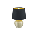 Trio Lighting Trio LUXOR tafellamp | E14 Fitting | goudkleurig met zwart | Ø 18 cm | IP20 | excl. 1x E14 | max. 40W