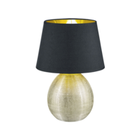 Trio LUXOR tafellamp | goudkleurig met zwart | IP20 | E27 Fitting Trio LUXOR tafellamp | goudkleurig met zwart | IP20 | E27 Fitting