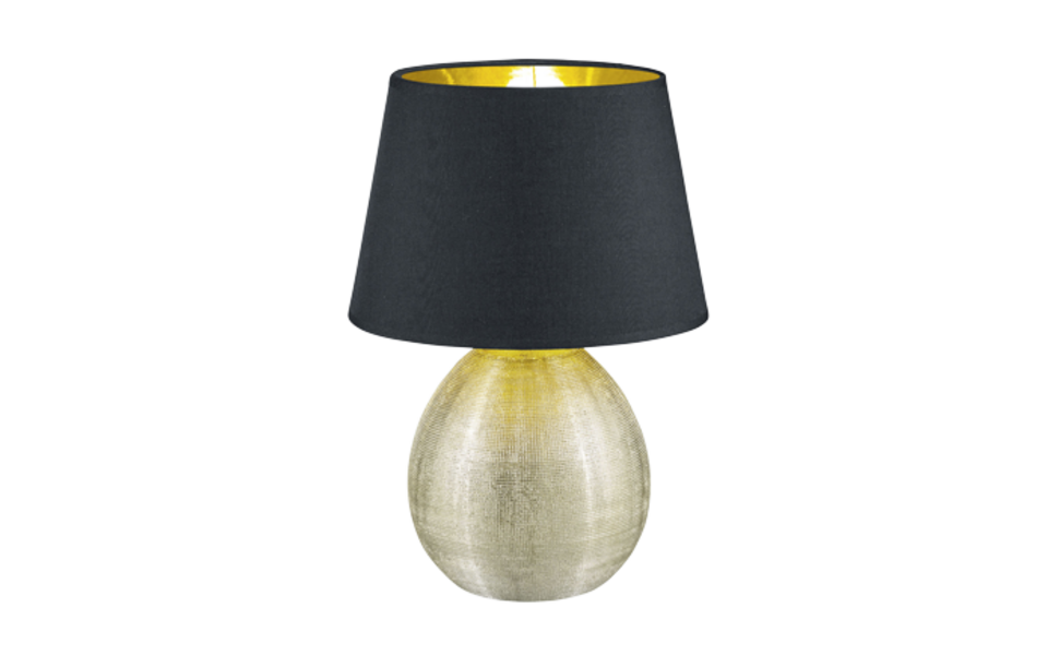 Trio Lighting Trio LUXOR tafellamp | E27 Fitting | goudkleurig met zwart | Ø 24 cm | IP20 | excl. 1x E27 | max. 60W Trio Lighting Trio LUXOR tafellamp | E27 Fitting | goudkleurig met zwart | Ø 24 cm | IP20 | excl. 1x E27 | max. 60W