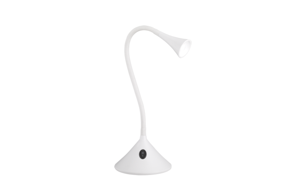 Trio Lighting Trio VIPER tafellamp | LED | wit | 13,5 x 31,8 cm | IP20 | 1x 3W | 350 lm | 3000K Trio Lighting Trio VIPER tafellamp | LED | wit | 13,5 x 31,8 cm | IP20 | 1x 3W | 350 lm | 3000K