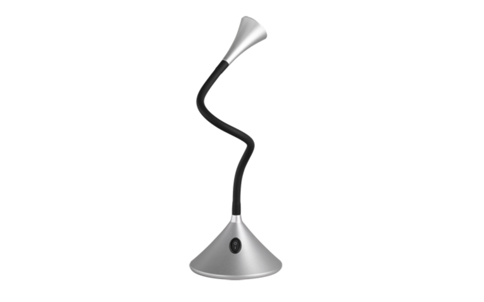 Trio Lighting Trio VIPER tafellamp | LED | zilver | 13,5 x 31,8 cm | IP20 | 1x 3W | 350 lm | 3000K