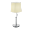 Trio Lighting Trio LYON tafellamp | E27 Fitting | nikkel mat met wit | Ø 25,5 cm | IP20 | excl. 1x E27 | max. 60W