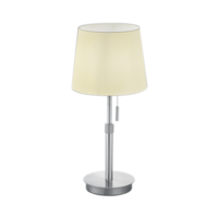 Trio LYON tafellamp | nikkel mat met wit | IP20 | E27 Fitting Trio LYON tafellamp | nikkel mat met wit | IP20 | E27 Fitting