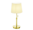 Trio Lighting Trio LYON tafellamp | E27 Fitting | messing mat met wit | Ø 25,5 cm | IP20 | excl. 1x E27 | max. 60W
