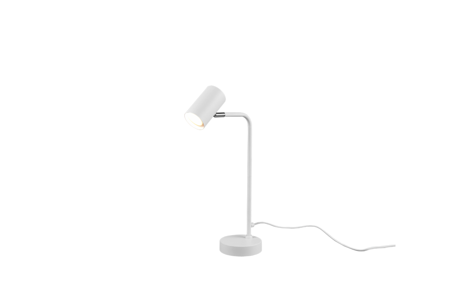 Trio Lighting Trio MARLEY tafellamp | GU10 Fitting | wit mat | 25 x 45 cm | IP20 | excl. 1x GU10 | max. 5W Trio Lighting Trio MARLEY tafellamp | GU10 Fitting | wit mat | 25 x 45 cm | IP20 | excl. 1x GU10 | max. 5W