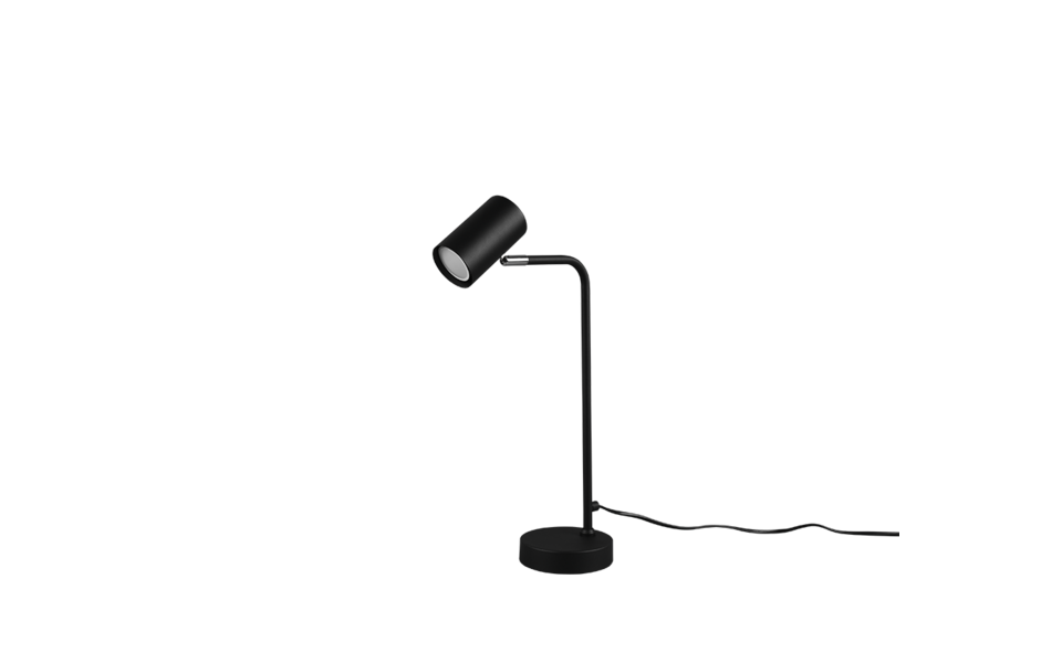 Trio Lighting Trio MARLEY tafellamp | GU10 Fitting | mat zwart | 25 x 45 cm | IP20 | excl. 1x GU10 | max. 5W Trio Lighting Trio MARLEY tafellamp | GU10 Fitting | mat zwart | 25 x 45 cm | IP20 | excl. 1x GU10 | max. 5W