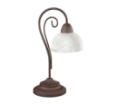 Trio Lighting Trio COUNTRY tafellamp | E14 Fitting | roestkleur met albast | 15,5 x 40 cm | IP20 | excl. 1x E14 | max. 40W