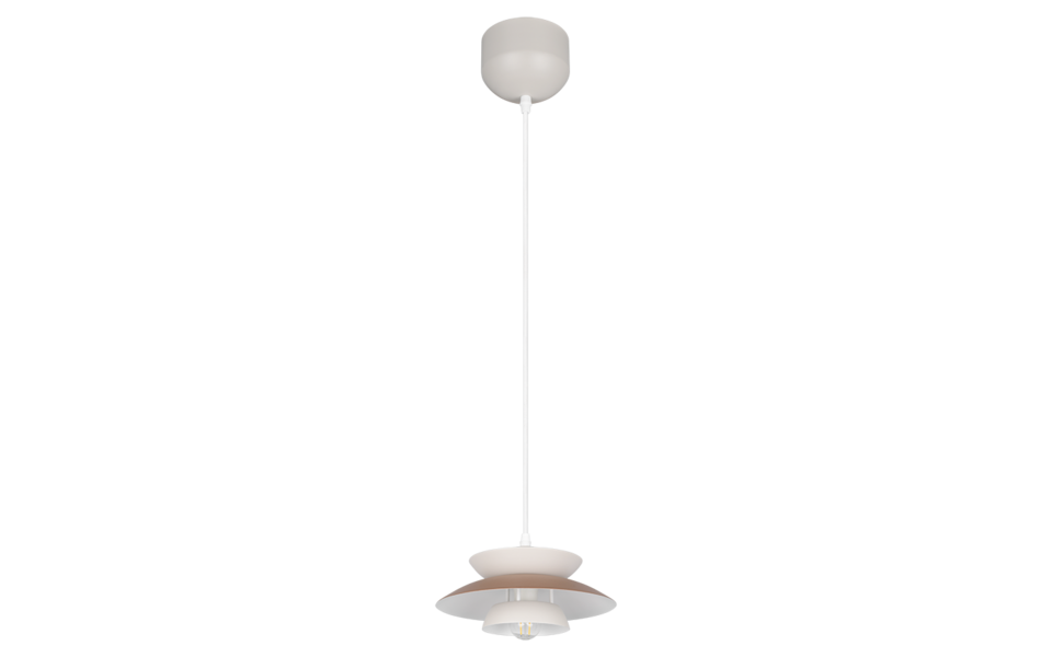 Trio Lighting Trio AMARILA pendant light | 1x E27 max 40W | mocha brown | Ø 25 cm | IP20 | 150 cm