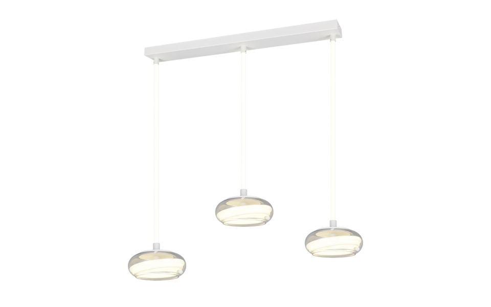 Trio Lighting Trio TARSIA hanglamp | LED | wit mat | 91,5 x 21,5 cm | IP20 | 3x 12W | 1667 lm | 4000K | dimbaar Trio Lighting Trio TARSIA hanglamp | LED | wit mat | 91,5 x 21,5 cm | IP20 | 3x 12W | 1667 lm | 4000K | dimbaar