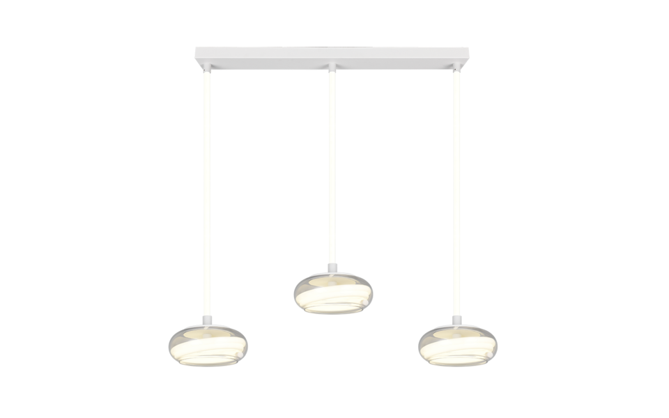 Trio Lighting Trio TARSIA hanglamp | LED | wit mat | 91,5 x 21,5 cm | IP20 | 3x 12W | 1667 lm | 4000K | dimbaar Trio Lighting Trio TARSIA hanglamp | LED | wit mat | 91,5 x 21,5 cm | IP20 | 3x 12W | 1667 lm | 4000K | dimbaar