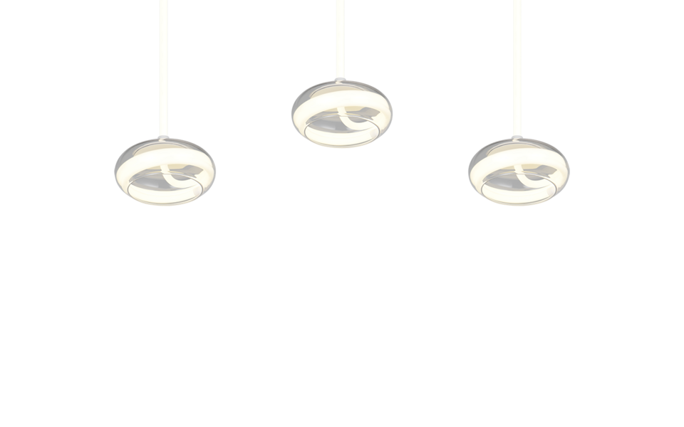 Trio Lighting Trio TARSIA LED pendant light | 3x 35W 5000 lm 4000K | chrome | IP20 | 150 cm Trio Lighting Trio TARSIA LED pendant light | 3x 35W 5000 lm 4000K | chrome | IP20 | 150 cm