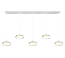 Trio Lighting Trio TARSIA LED pendant light | 5x 50W 7000 lm 4000K | chrome | IP20 | 150 cm