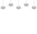 Trio Lighting Trio TARSIA LED pendant light | 5x 50W 7000 lm 4000K | chrome | IP20 | 150 cm