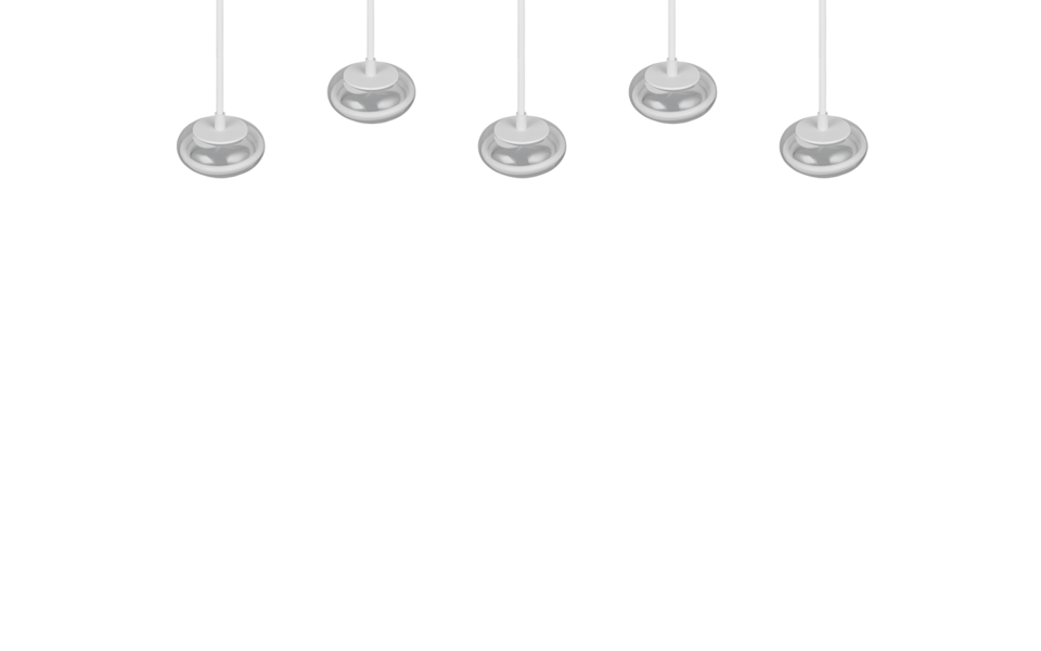 Trio Lighting Trio TARSIA LED pendant light | 5x 50W 7000 lm 4000K | chrome | IP20 | 150 cm