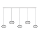 Trio Lighting Trio TARSIA LED pendant light | 5x 50W 7000 lm 4000K | chrome | IP20 | 150 cm