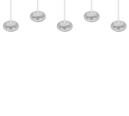 Trio Lighting Trio TARSIA LED pendant light | 5x 50W 7000 lm 4000K | chrome | IP20 | 150 cm
