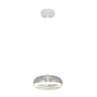 Trio TARSIA LED pendant light | chrome | Ø 40 cm | IP20