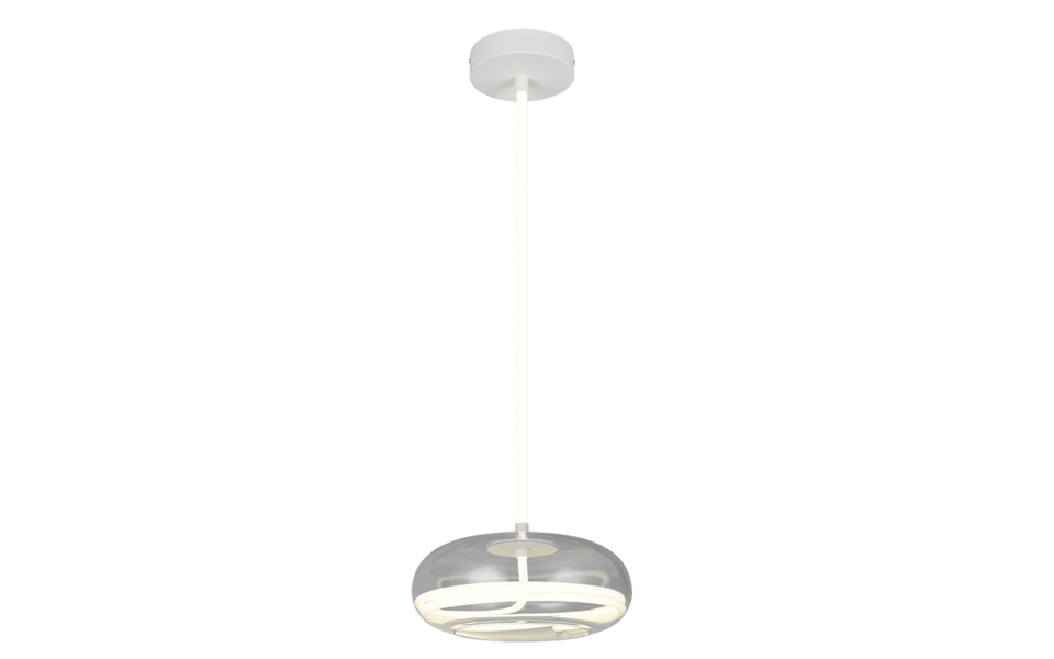 Trio Lighting Trio TARSIA LED pendant light | 1x 25W 3500 lm 4000K | chrome | Ø 40 cm | IP20 | 150 cm