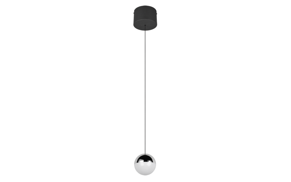 Trio Lighting Trio SENTA hanglamp | LED | chroom | Ø 12 cm | IP20 | 1x 5W | 800 lm | 4000K Trio Lighting Trio SENTA hanglamp | LED | chroom | Ø 12 cm | IP20 | 1x 5W | 800 lm | 4000K