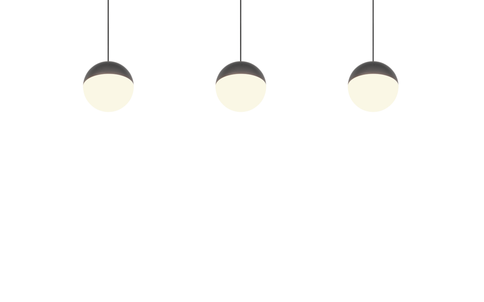 Trio Lighting Trio SENTA hanglamp | LED | antraciet | 60 x 10 cm | IP20 | 3x 5W | 800 lm | 3000K