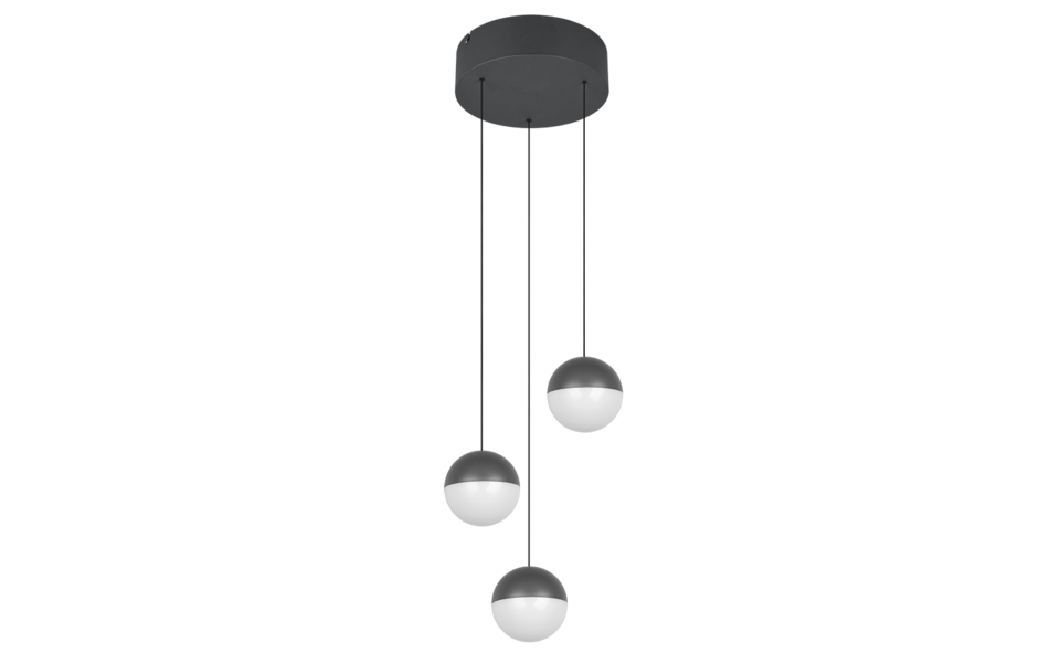 Trio Lighting Trio SENTA LED pendant light | 3x 7W 840 lm 3000K | Ø 20 cm | IP20 | 150 cm Trio Lighting Trio SENTA LED pendant light | 3x 7W 840 lm 3000K | Ø 20 cm | IP20 | 150 cm