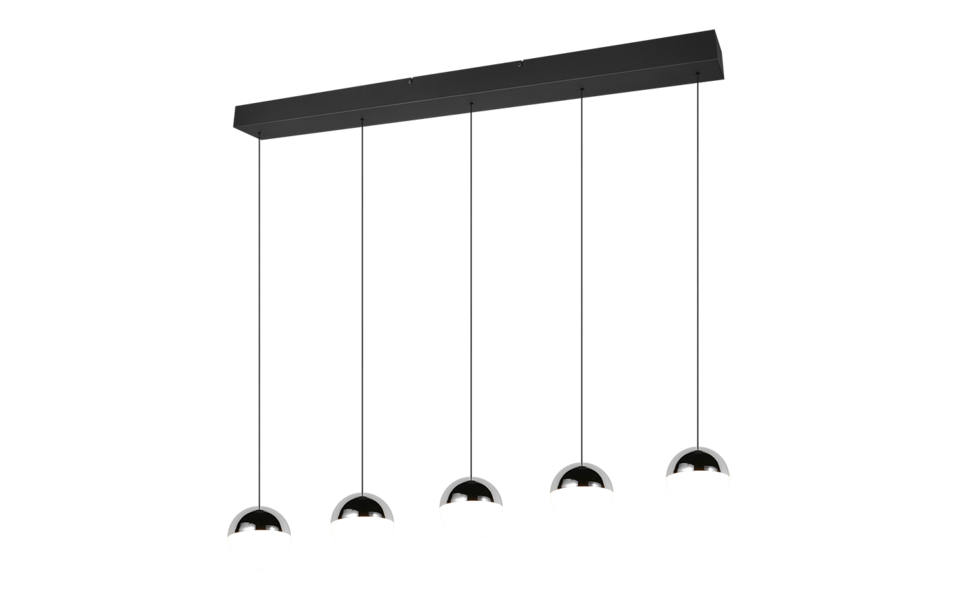 Trio Lighting Trio SENTA hanglamp | LED | chroom | 114 x 10 cm | IP20 | 5x 5W | 800 lm | 4000K Trio Lighting Trio SENTA hanglamp | LED | chroom | 114 x 10 cm | IP20 | 5x 5W | 800 lm | 4000K