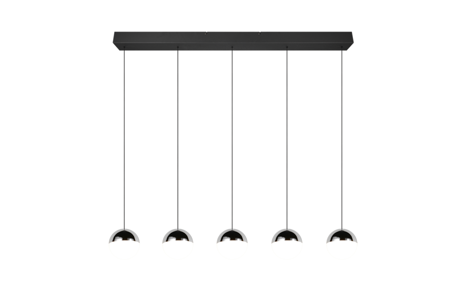 Trio Lighting Trio SENTA hanglamp | LED | chroom | 114 x 10 cm | IP20 | 5x 5W | 800 lm | 4000K Trio Lighting Trio SENTA hanglamp | LED | chroom | 114 x 10 cm | IP20 | 5x 5W | 800 lm | 4000K