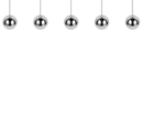 Trio Lighting Trio SENTA hanglamp | LED | chroom | 114 x 10 cm | IP20 | 5x 5W | 800 lm | 4000K