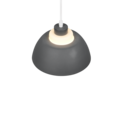 Trio Lighting Trio TILOS hanglamp | E27 Fitting | antraciet met wit | Ø 23 cm | IP20 | excl. 1x E27 | max. 10W