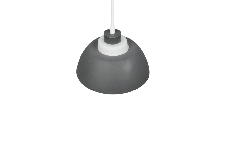Trio Lighting Trio TILOS hanglamp | E27 Fitting | antraciet met wit | Ø 23 cm | IP20 | excl. 1x E27 | max. 10W