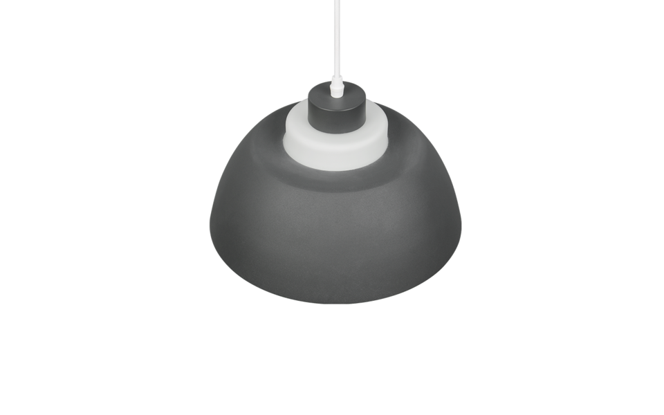 Trio Lighting Trio TILOS hanglamp | E27 Fitting | antraciet met wit | Ø 30 cm | IP20 | excl. 1x E27 | max. 10W