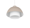 Trio Lighting Trio TILOS hanglamp | E27 Fitting | warm beige met wit | Ø 30 cm | IP20 | excl. 1x E27 | max. 10W
