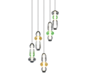Trio Lighting Trio MINERVA LED pendant light | 5x 8W 800 lm 4000K | Ø 42 cm | IP20 | 58 cm