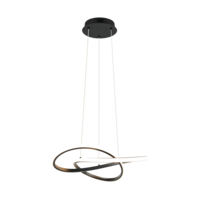 Trio MANSA LED pendant light | black | Ø 50 cm | IP20