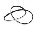 Trio Lighting Trio MANSA LED pendant light | 1x 35W 4200 lm 3000K | black | Ø 50 cm | IP20 | 150 cm