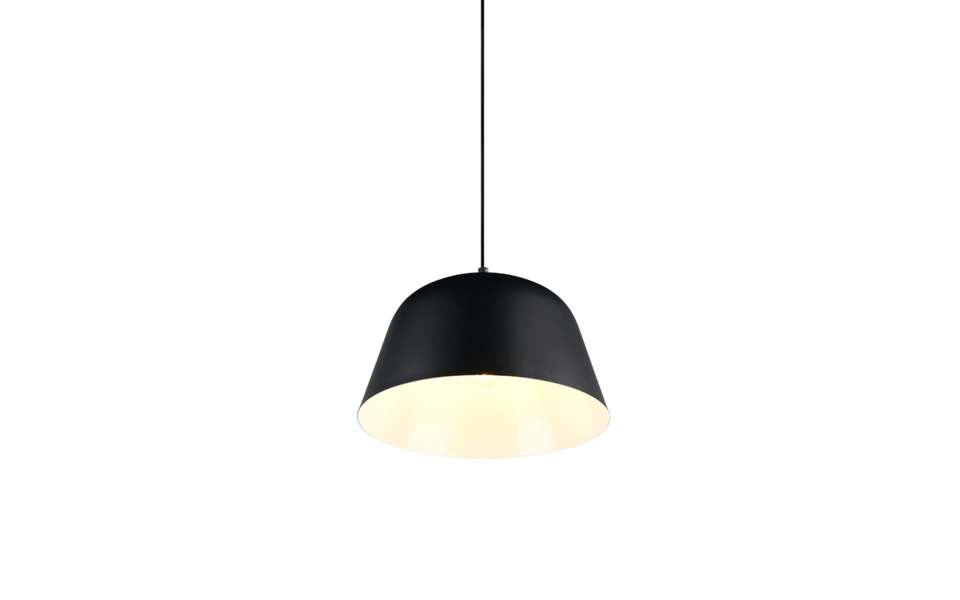 Trio Lighting Trio TOVA hanglamp | E27 Fitting | mat zwart | Ø 30 cm | IP20 | excl. 1x E27 | max. 15W Trio Lighting Trio TOVA hanglamp | E27 Fitting | mat zwart | Ø 30 cm | IP20 | excl. 1x E27 | max. 15W