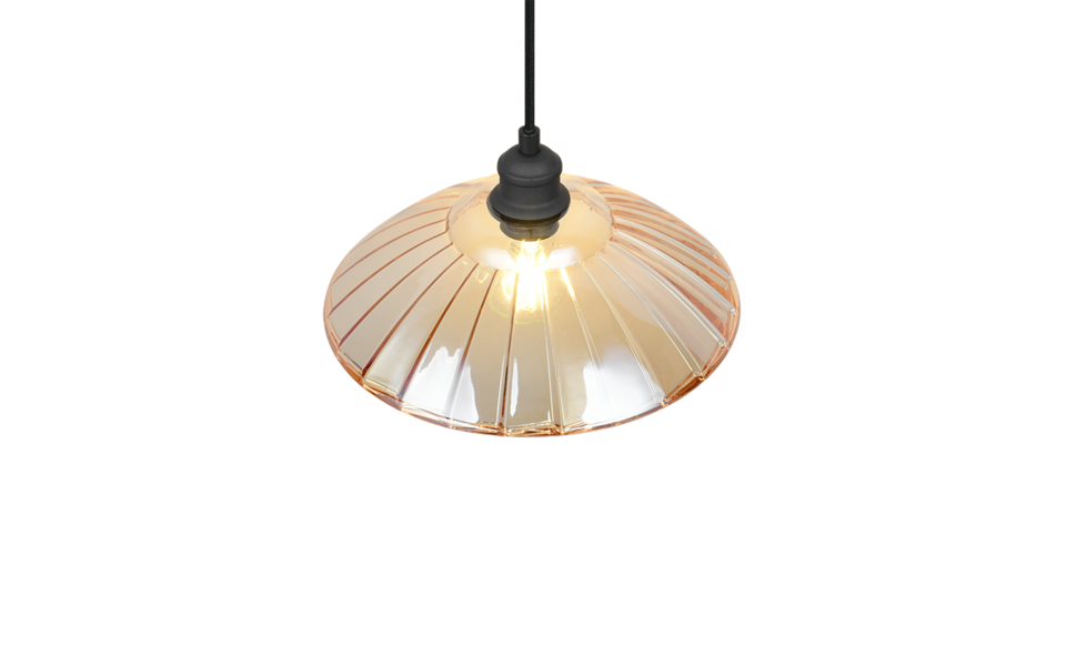 Trio Lighting Trio ELUNA hanglamp | E27 Fitting | mat zwart met amber | Ø 29,5 cm | IP20 | excl. 1x E27 | max. 60W Trio Lighting Trio ELUNA hanglamp | E27 Fitting | mat zwart met amber | Ø 29,5 cm | IP20 | excl. 1x E27 | max. 60W