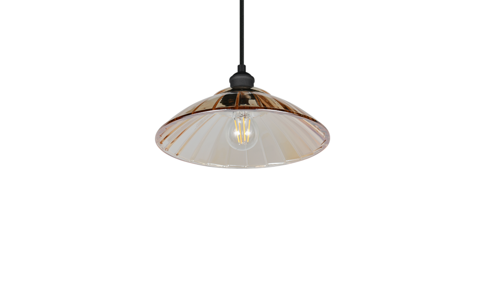 Trio Lighting Trio ELUNA pendant light | 1x E27 max 40W | black | Ø 29.5 cm | IP20 | 150 cm