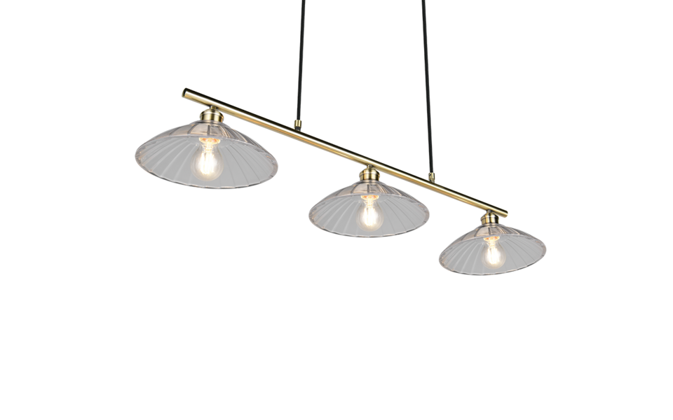 Trio Lighting Trio ELUNA pendant light | 3x E27 max 40W | IP20 | 150 cm