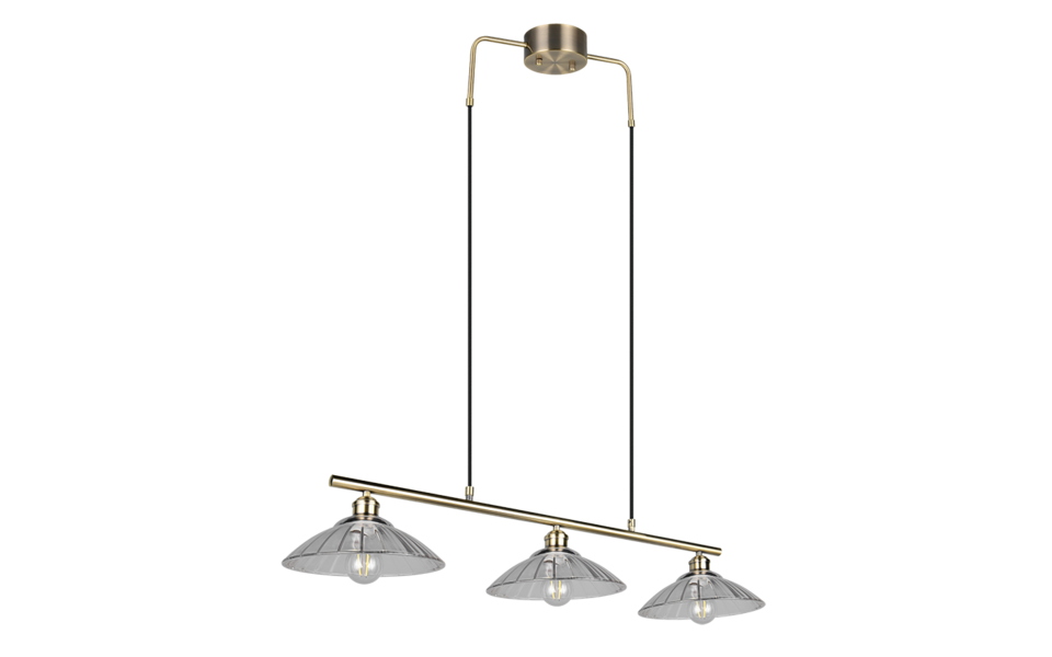 Trio Lighting Trio ELUNA pendant light | 3x E27 max 40W | IP20 | 150 cm