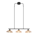 Trio Lighting Trio ELUNA pendant light | 3x E27 max 40W | black | IP20 | 150 cm