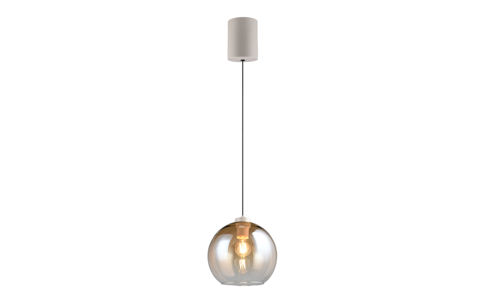 Trio Lighting Trio LIORA hanglamp | E27 Fitting | amber | Ø 25 cm | IP20 | excl. 1x E27 | max. 15W