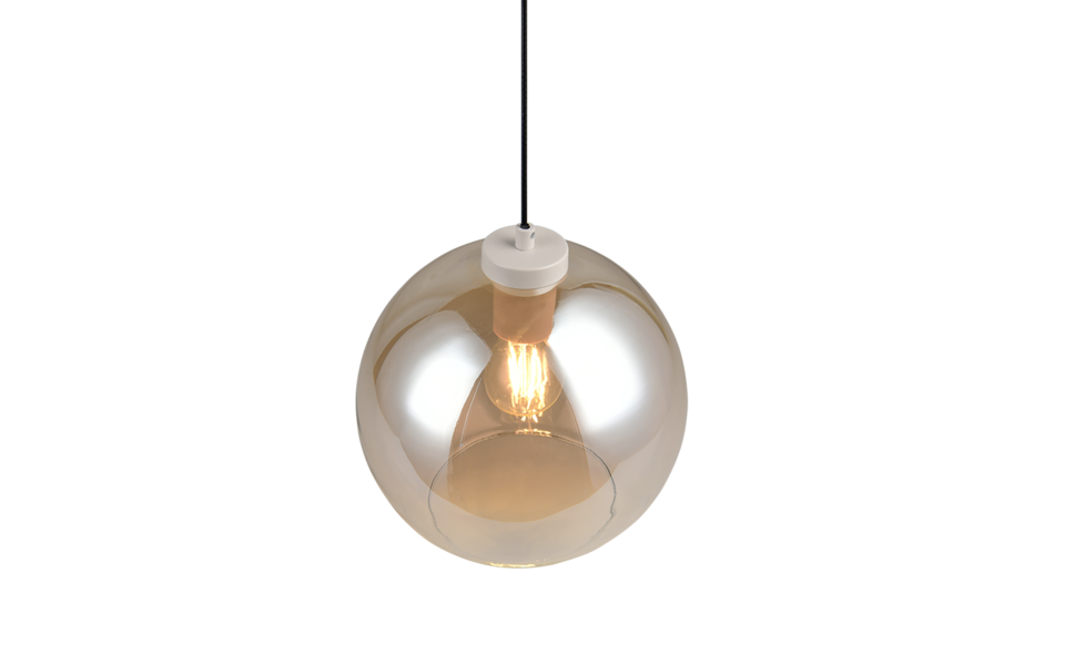 Trio Lighting Trio LIORA hanglamp | E27 Fitting | amber | Ø 25 cm | IP20 | excl. 1x E27 | max. 15W