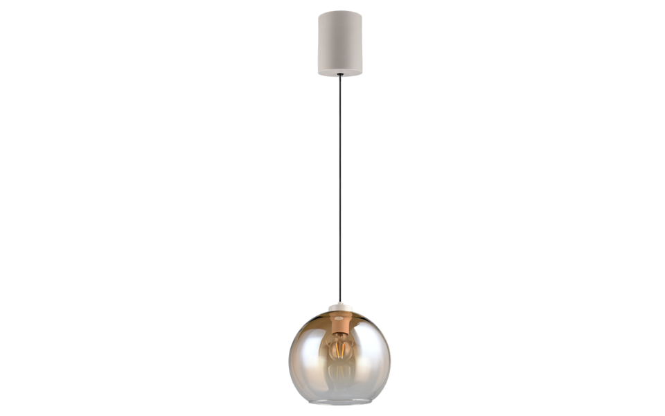 Trio Lighting Trio LIORA hanglamp | E27 Fitting | amber | Ø 25 cm | IP20 | excl. 1x E27 | max. 15W
