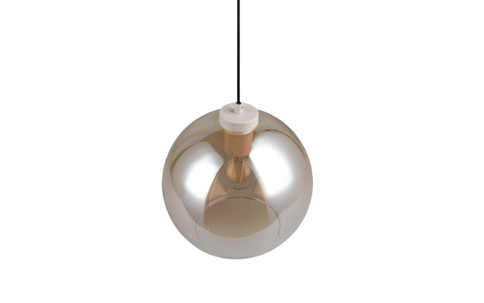Trio Lighting Trio LIORA hanglamp | E27 Fitting | amber | Ø 25 cm | IP20 | excl. 1x E27 | max. 15W